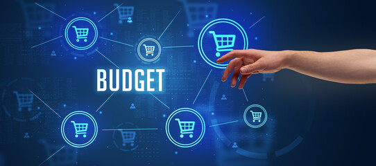 Fototapeta premium Close-Up of cropped hand pointing