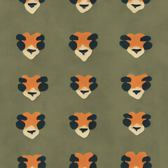 seamless pattern with lion - Floya FYN005
