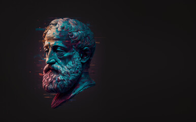 Sculpture portrait of Aristotle - 563726719