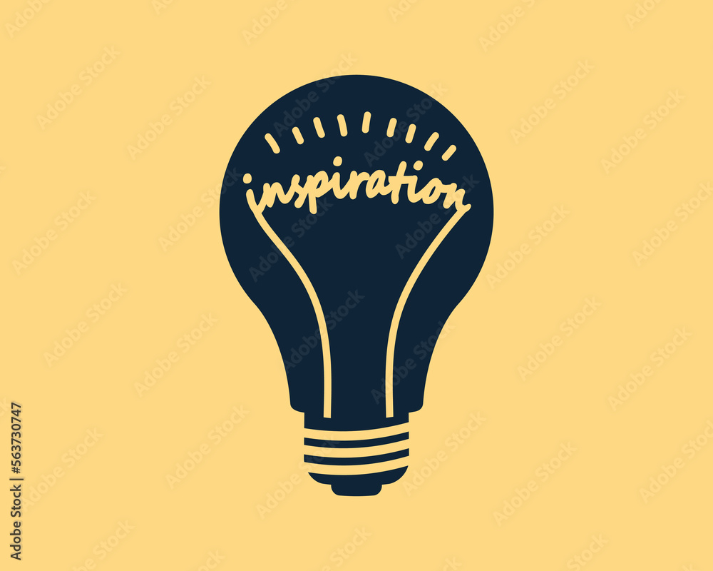 Poster light bulb symbol. idea, quick tips concept.