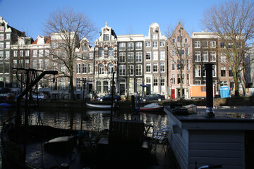 Amsterdam canals and buildings