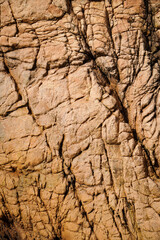 Nahaufnahme von einem Stein und dessen Struktur