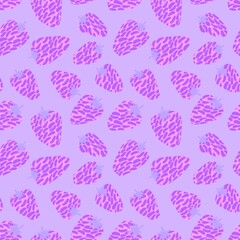 Cartoon summer fruit seamless strawberry pattern for wrapping paper and kids clothes print and fabrics