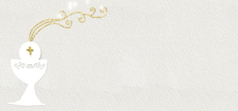 First holy communion invitation card.