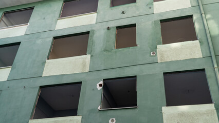 Earthquake in Turkey. Ruined houses after a massive earthquake in Turkey. 