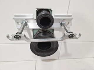 Mechanical WC bowl mounting structure