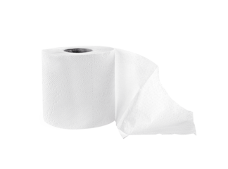 toilet paper  isolated  on  transparent png