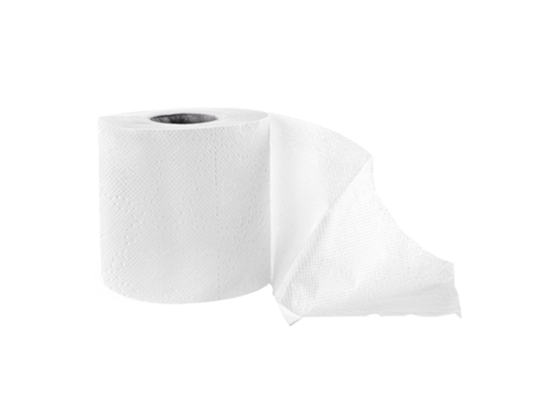 toilet paper  isolated  on  transparent png