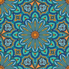 seamless pattern with mandala 