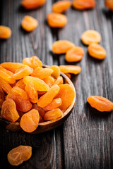 A full plate of dried apricots.