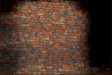 Fototapeta premium old rustic brick wall generated with artificial intelligence