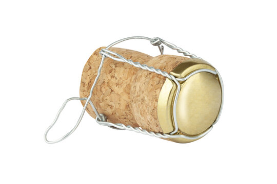 Champagne Cork Isolated On A Transparent Backround