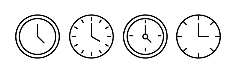 Clock icon vector for web and mobile app. Time sign and symbol. watch icon