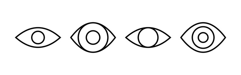 Eye icon vector for web and mobile app. Eye sign and symbol. Look and Vision icon.