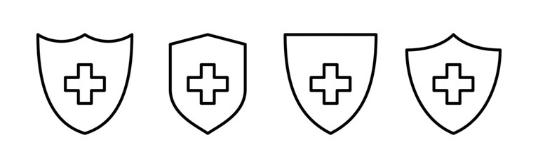 Obraz premium Health insurance icon vector for web and mobile app. Insurance document sign and symbol