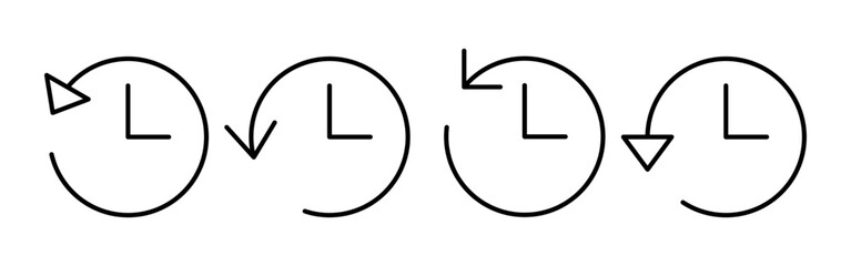 History icon vector for web and mobile app. recent event history sign and symbol