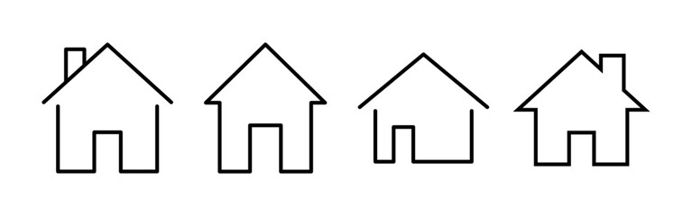 House icon vector for web and mobile app. Home sign and symbol
