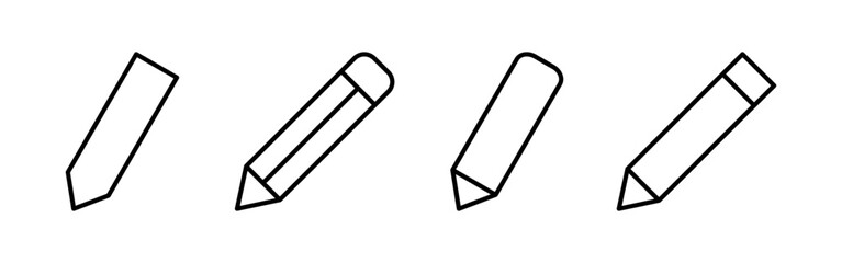 Pencil icon vector for web and mobile app. pen sign and symbol. edit icon vector