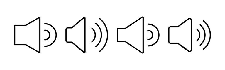 Speaker icon vector for web and mobile app. volume sign and symbol. loudspeaker icon. sound symbol