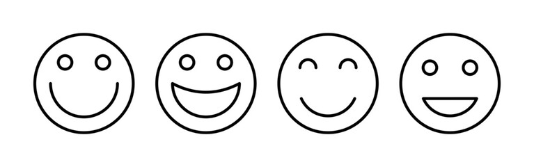 smile icon vector for web and mobile app. smile emoticon icon. feedback sign and symbol
