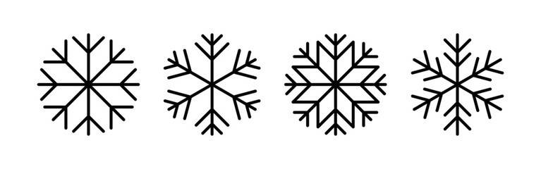 Snow icon vector for web and mobile app. snowflake sign and symbol