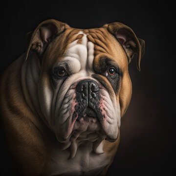 British Bulldog Portrait