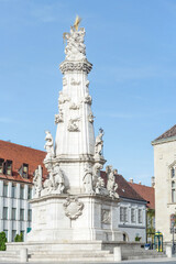 Fototapeta na wymiar Holy Trinity Statue, plague column, Castle hill, Budapest, Hungary