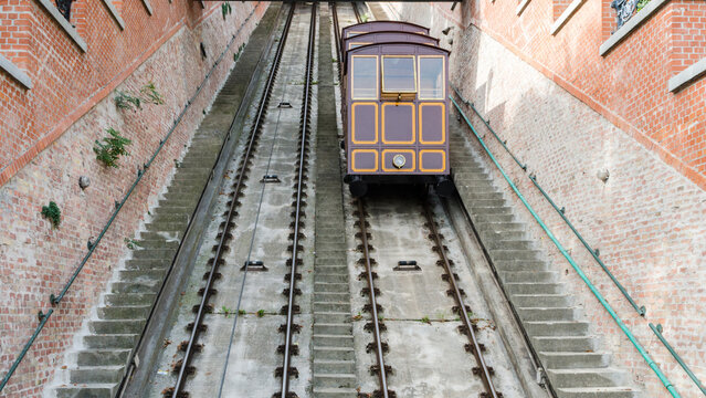 Budapest castle funicular, Budapest, Hungary