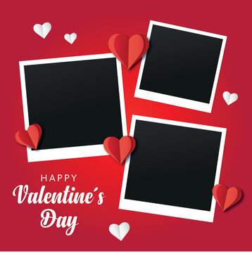 polaroid photo post with theme
valentine's day