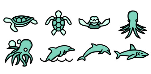 Animal Icon. Animal symbol set. Vector