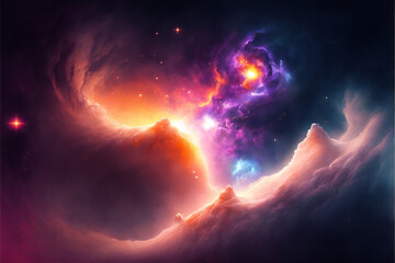 Outer Space nebula galaxy stars sky heavens