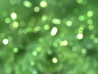 green bokeh background