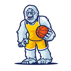 Sasquatch bigfoot cartoon character mascot