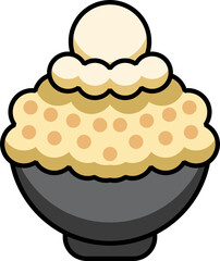 bingsu png graphic clipart design