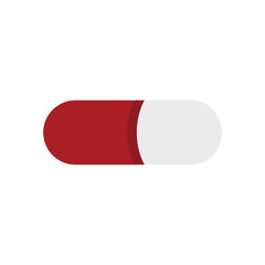 Pills vector icon isolated. Medicine capsules vector, design on white background
