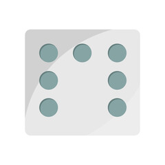 Flat medical pill icon. Tablet symbol, flat illustration design