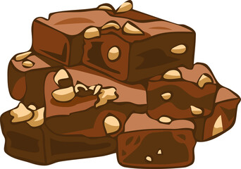 Brownies png graphic clipart design