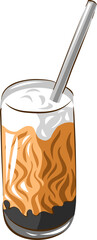 Bubble tea png graphic clipart design