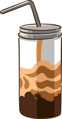 Bubble tea png graphic clipart design