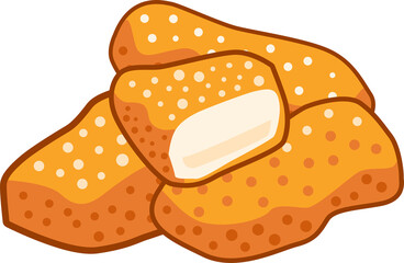 Nugget png graphic clipart design