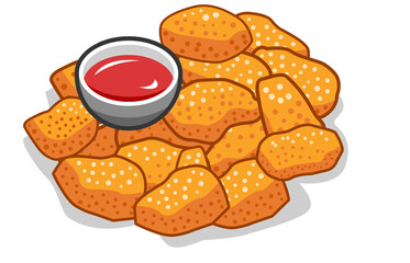 Nugget png graphic clipart design