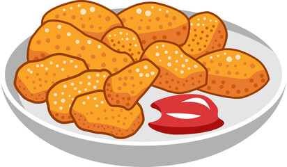 Nugget png graphic clipart design