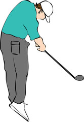 Golf png graphic clipart design