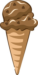 ice cream cone png graphic clipart design