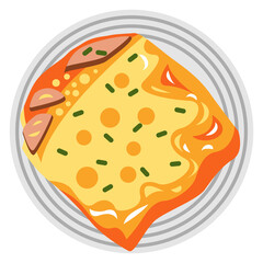 lasagna png graphic clipart design