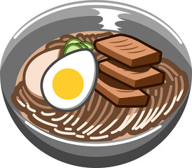 Naengmyeon png graphic clipart design