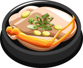 Samgyetang png set collection graphic clipart design