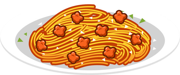 Spaghetti png graphic clipart design