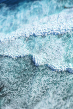 aerial view of a blue ocean
