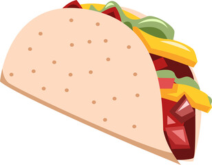 Taco png graphic clipart design
